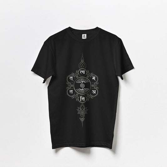 तत् त्वम् असि - Round Neck Pure Cotton T-Shirt