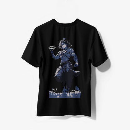 कृष्ण सदा सहायते - Round Neck Pure Cotton Black T-Shirt